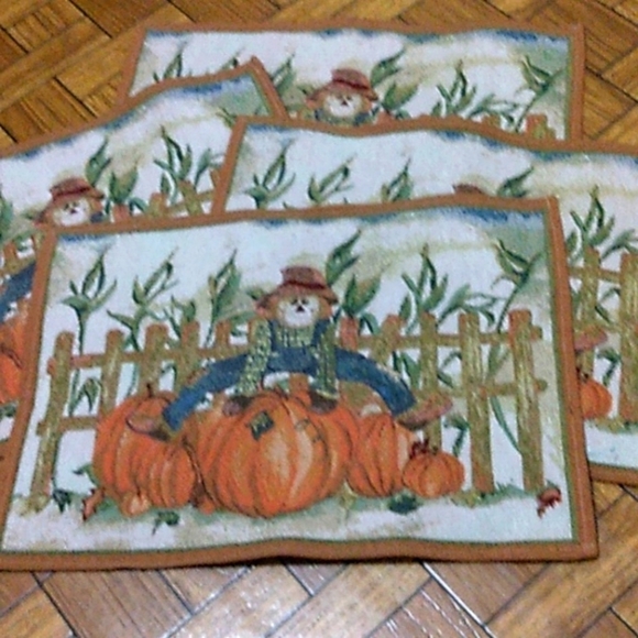 Set of 4 Fall placemats - Picture 1 of 6